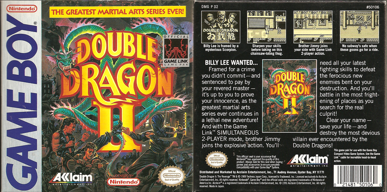 Double Dragon Dojo: Double Dragon II Game Boy version review