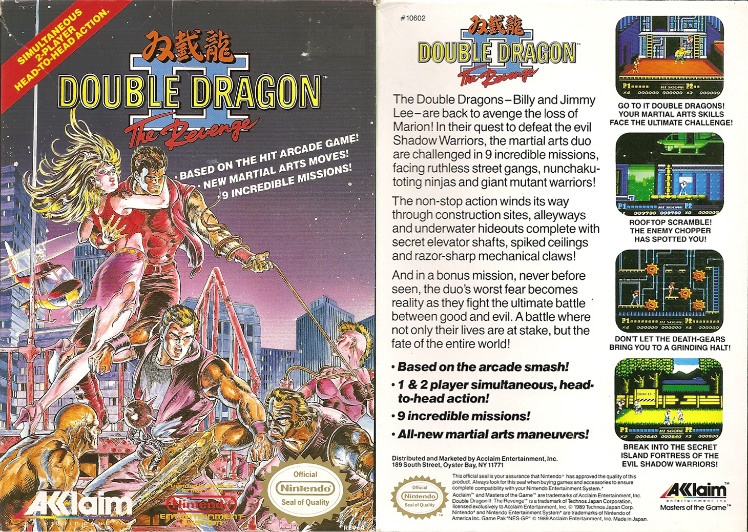 Double Dragon Dojo: Double Dragon II NES version review