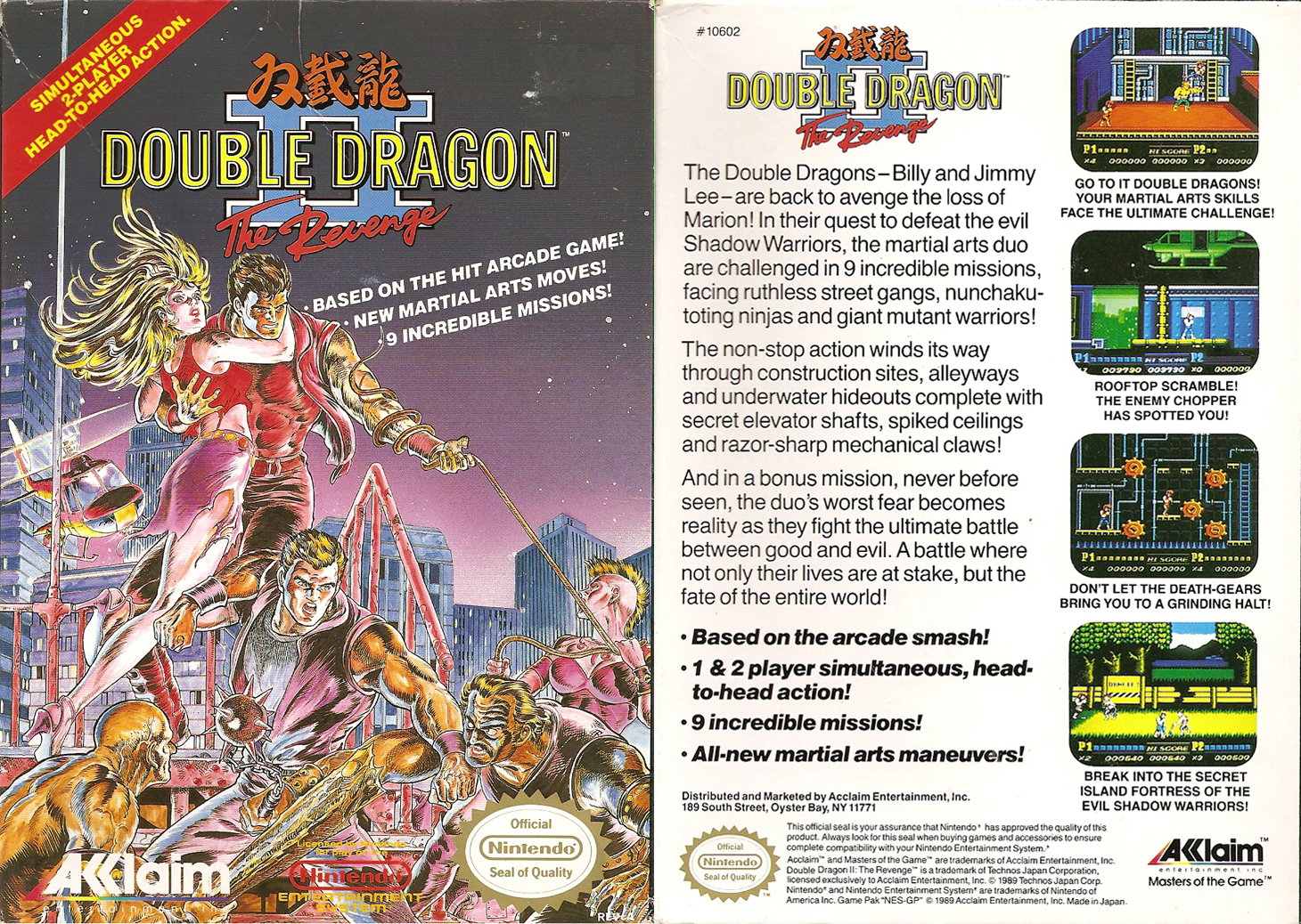 Double Dragon 2 NES Review – Games That I Play