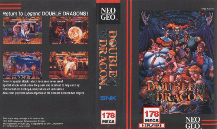 Double Dragon Neo-Geo all Characters and bosses 