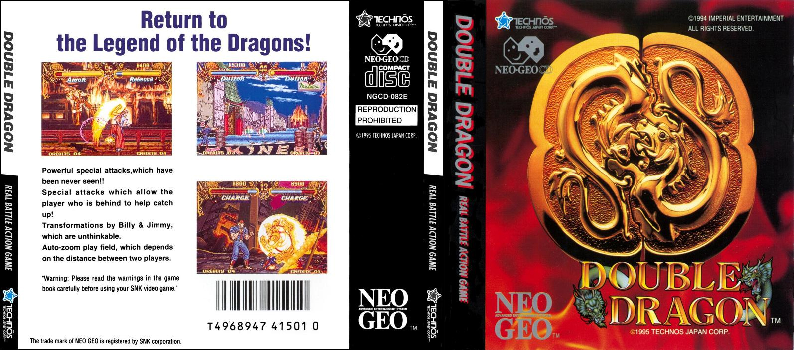 Double Dragon Dojo on X: Did you ever play Double Dragon Neo-Geo? A  fighting game released in 1995 and based on the 1994 movie that was based  on the original arcade game.